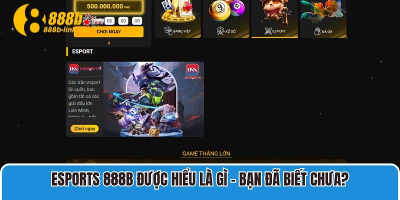 Esports 888B được hiểu là gì – bạn đã biết chưa?